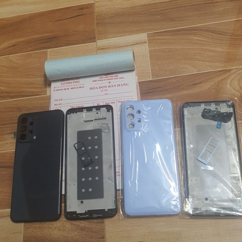 Vỏ samsung A23 4G A235F có khay sim kính camera bao test