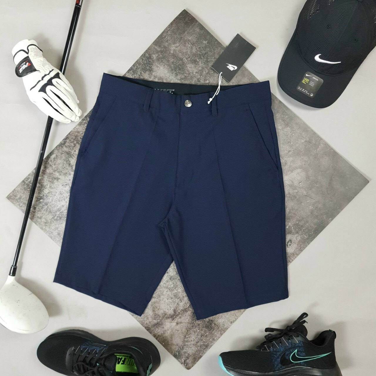 (VNXK) QUẦN SHORT GOLF NIKE CO GIÃN VẢI MỊN (ảnh thật)