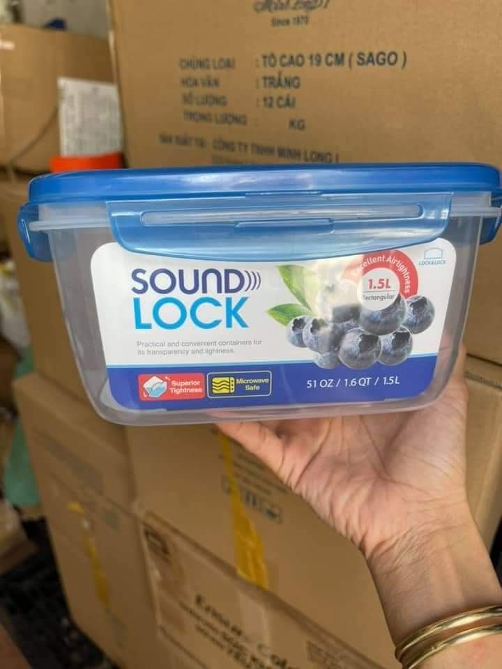 COMBO 5 HỘP NHỰA LOCK & LOCK SOUND LOCK 1.5L