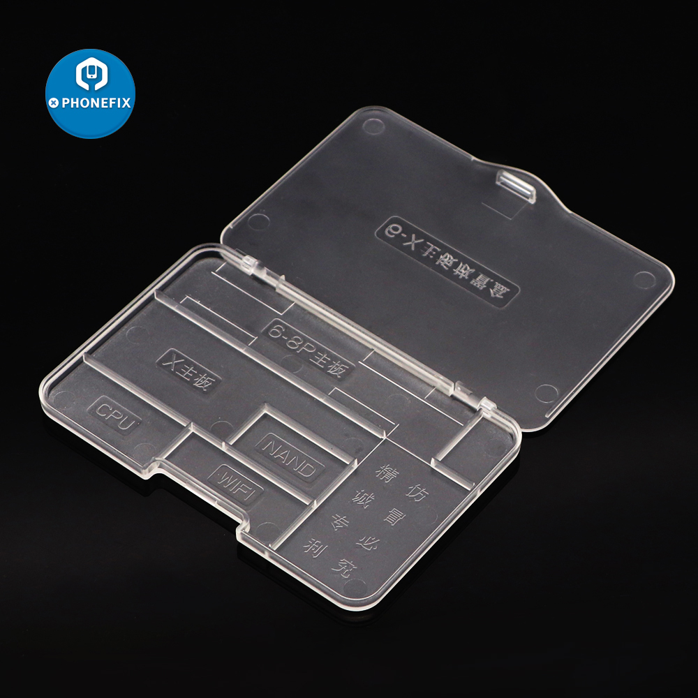 NEW%20%E3%80%90Innovative%20design%E3%80%91PHONEFIX%20Super-hard%20Acrylic%20Storage%20Box%20Protect%20Box%20NAND%20CPU%20IC%20Chips%20Electronic%20Parts%20Storage%20Box%20Plastic%20Box%20for%20iPhone%20Repair%20-%20Image%203