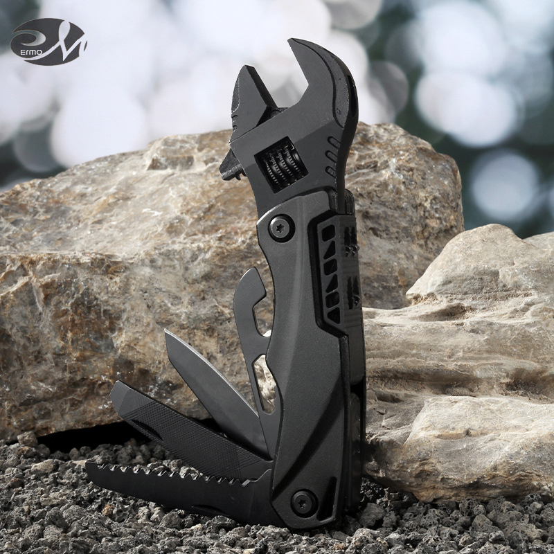 Outdoor camping multi-function wrench multi-purpose wrench folding saw