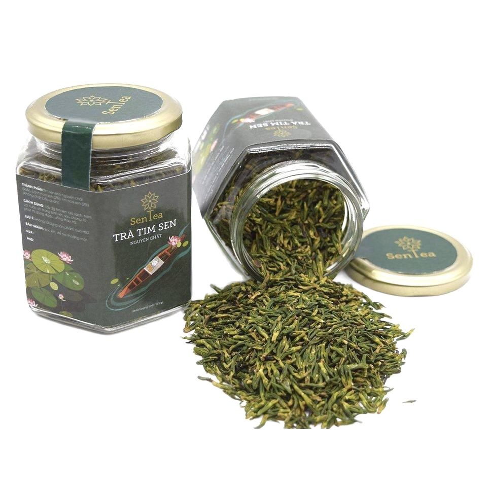 Trà tim Sen Đồng Tháp Nguyên Chất( Hũ 125gam)