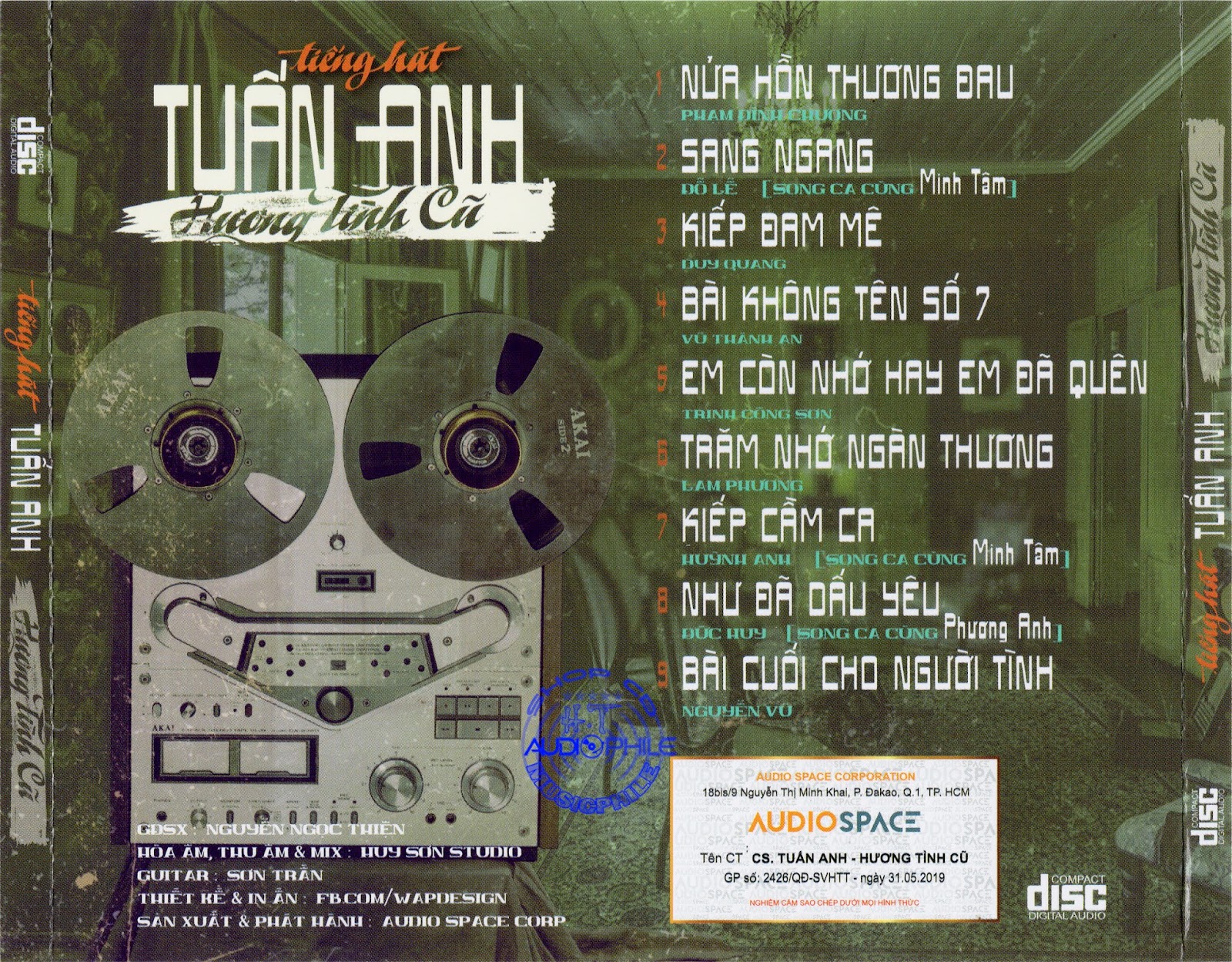AUDIO SPACE - BỘ 3CD CA SĨ TUẤN ANH THỂ HIỆN