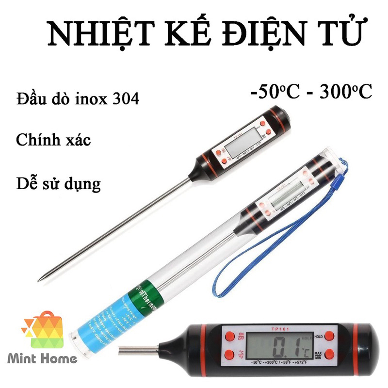 Nhiệt kế đo nhiệt độ nước pha sữa cho các mẹ