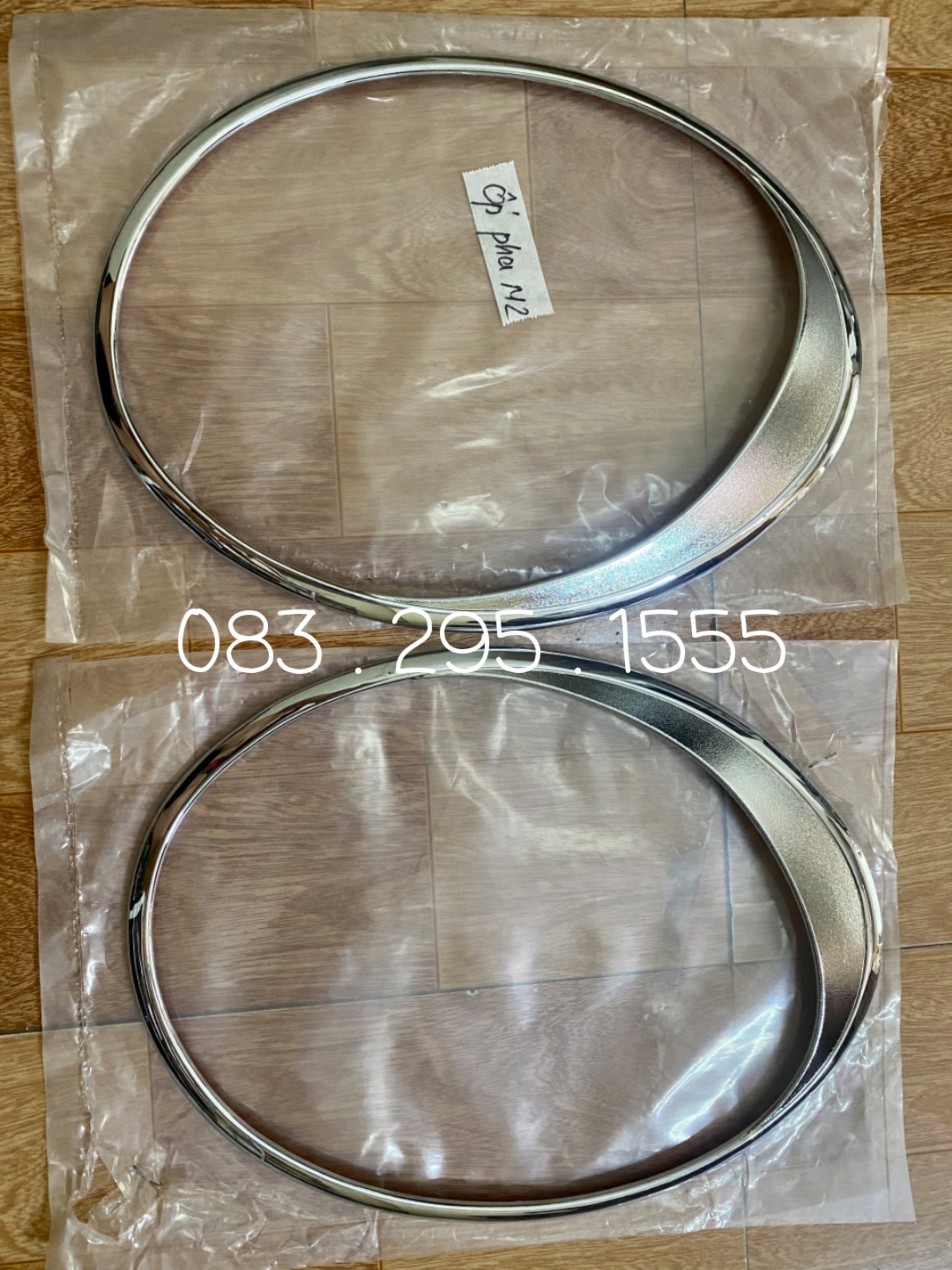 ốp viền đèn pha Matiz 2 ( xe xi nhan tròn , giá bán 1 đôi )