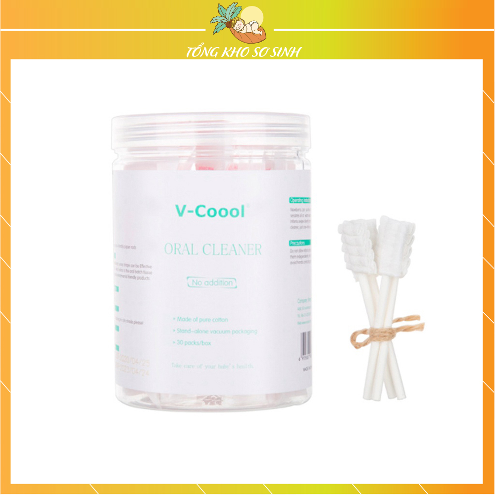 Hộp rơ lưỡi cho bé V-Coool, hộp 30 que