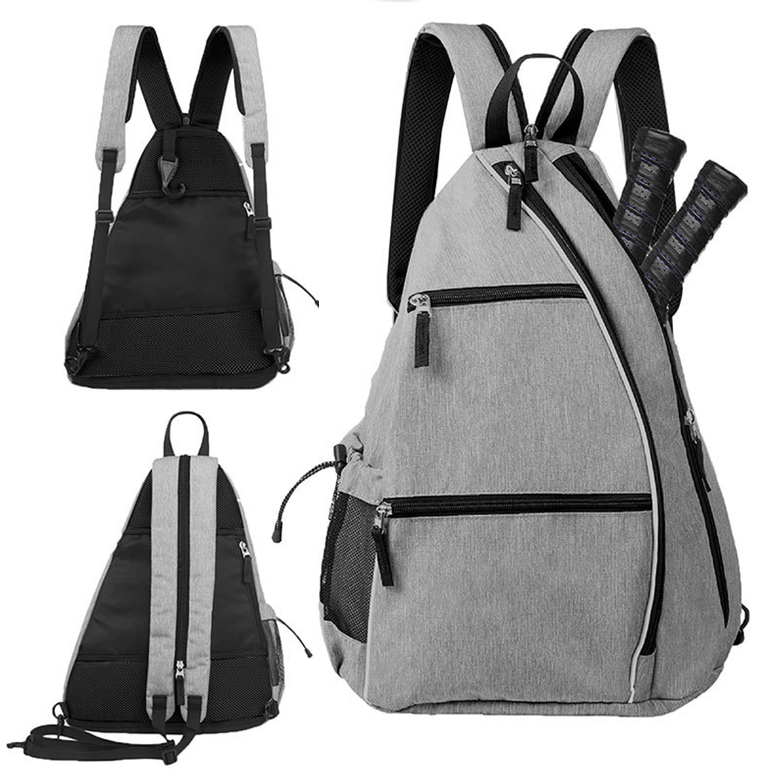 SClementt® Pickleball Racket Backpack Breathable Pickleball Racket Bag Premium Pickleball Paddle Backpack with Mesh Pocket Waterproof Badminton Table Tennis Racket Storage Bag for Outdoor Sports Adjustable