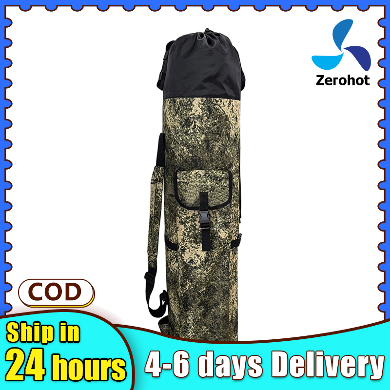 Zerohot Sports Outdoor Store】 Fishing Pole Bag 5 Poles Folding Oxford  Fabric Fishing Tackle Carry Case Bag Large Capacity Fishing Rod Case For  Outdoor