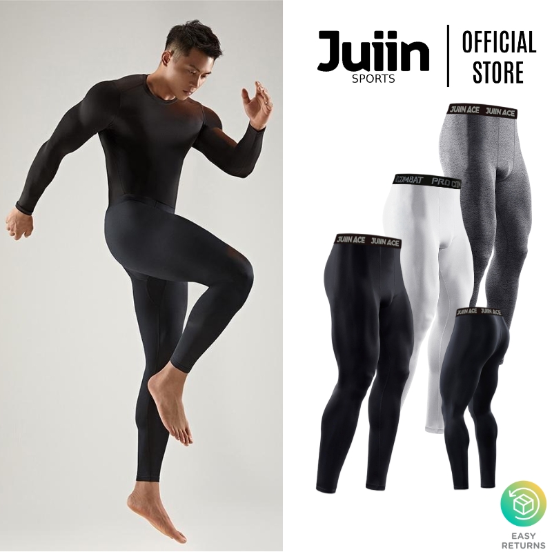Juiin Cool Ace Tech Compression leggings pants for men Mens Compression Dry  Cool Sports Tights Pants Compression Tights Pants 3/4 Length Running  Basketball Gym Leggings For Men