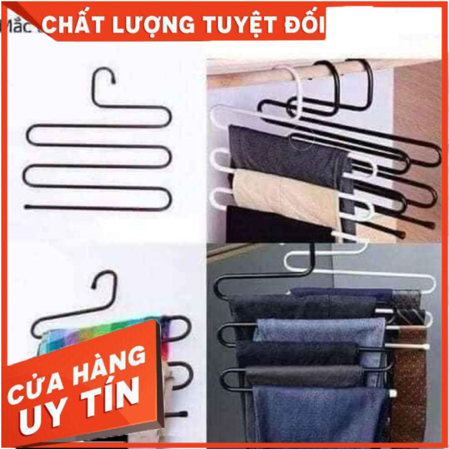 Móc treo quần 5 tầng thông minh