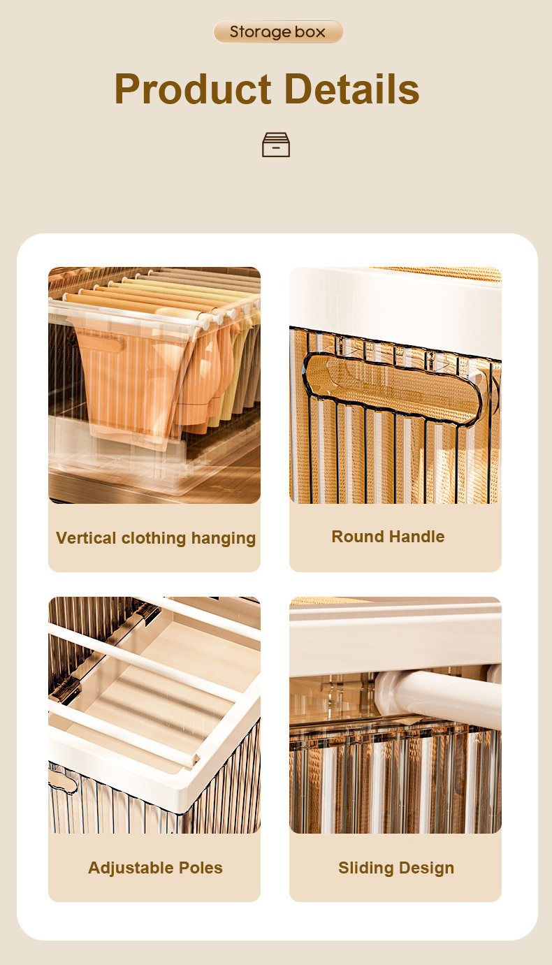 Storage box Clothes sorting box Compartment storage box Clothes box Jeans Large storage basket Household clothes compartment
