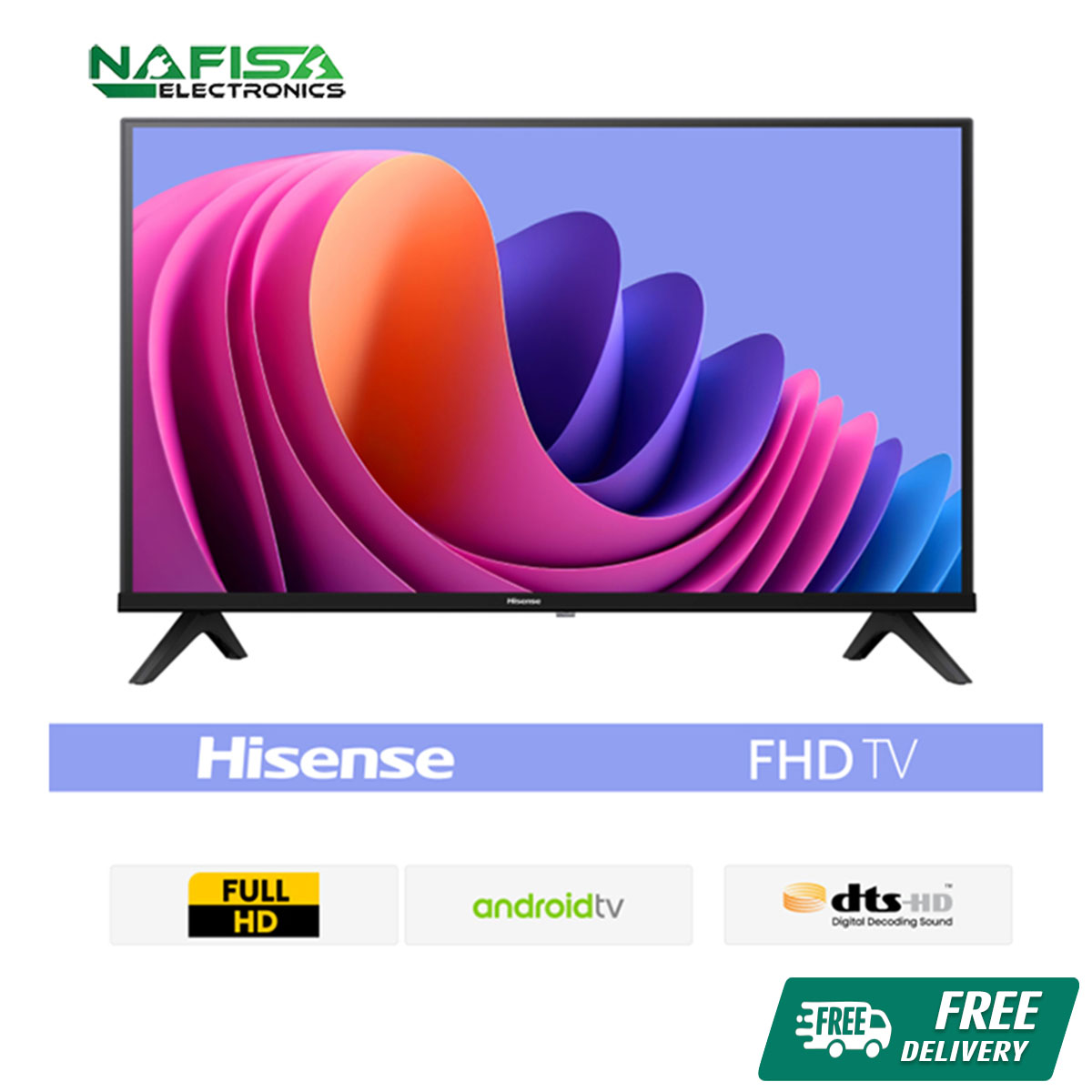 Hisesnse 43 inch Bezelless Full HD Smart Android WIFI DTS TV 43A4F4 with Free Delivery