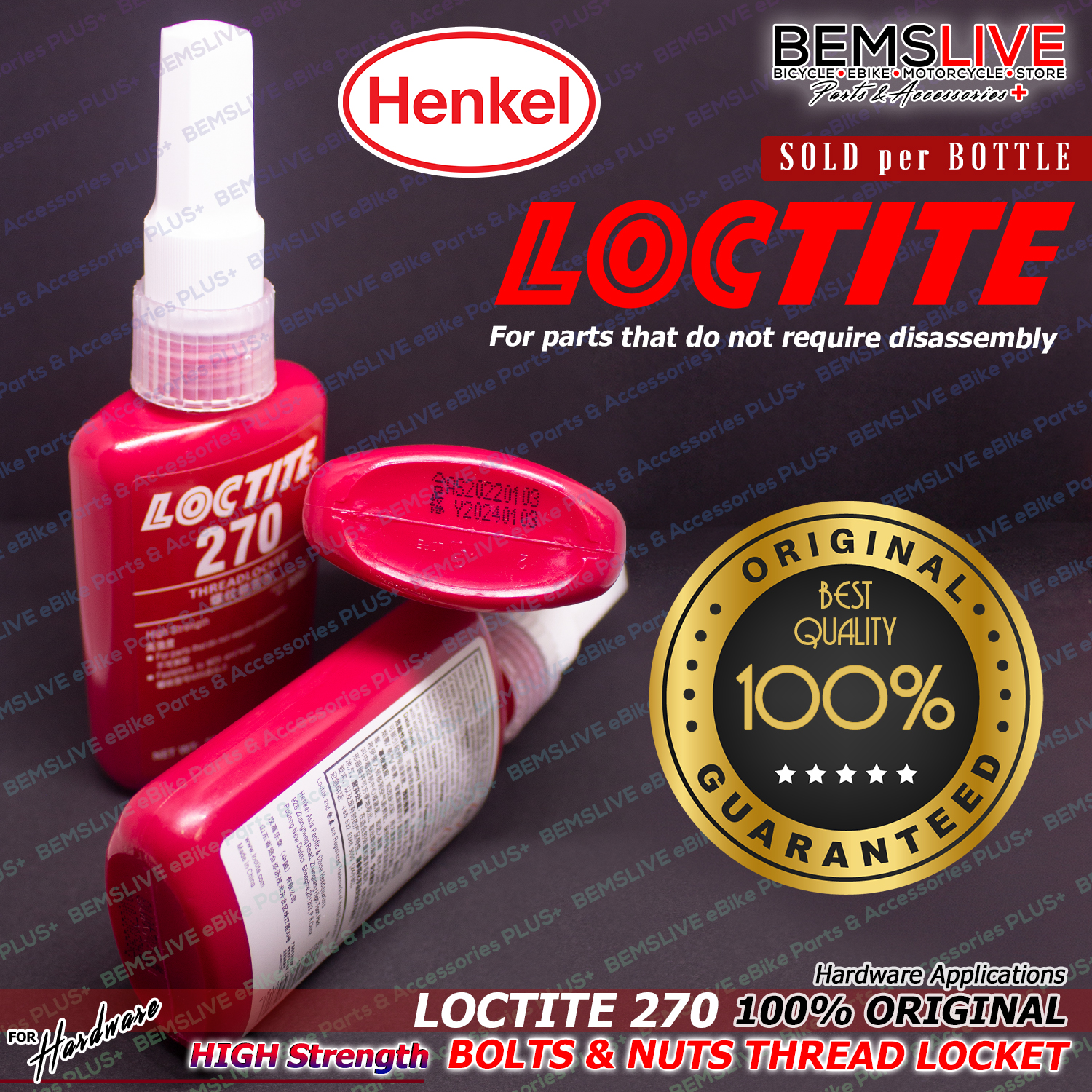 LOCTITE 270 The Original HIGH STRENGTH Thread Locker Permanent