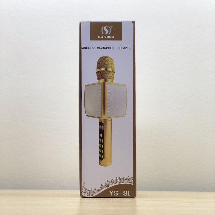 [Micro karaoke] Mic Hát bluetooth - Micro Karaoke Bluetooth YS-91_Micro Karaoke Bluetooth Không Dây , Mic YS91 Bluetooth , Míc Karaoke Gia Đình , Micro Hát Karaoke Cực Hay YS-91 3 in1 , Tích Hợp Loa Bluetooth , Âm Thanh Cực Đỉnh. BH 12T