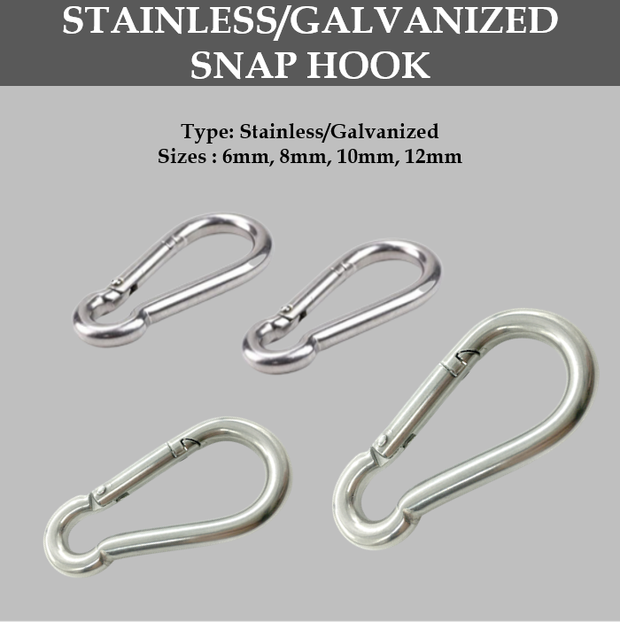 Galvanized Steel Safety Snap Hook