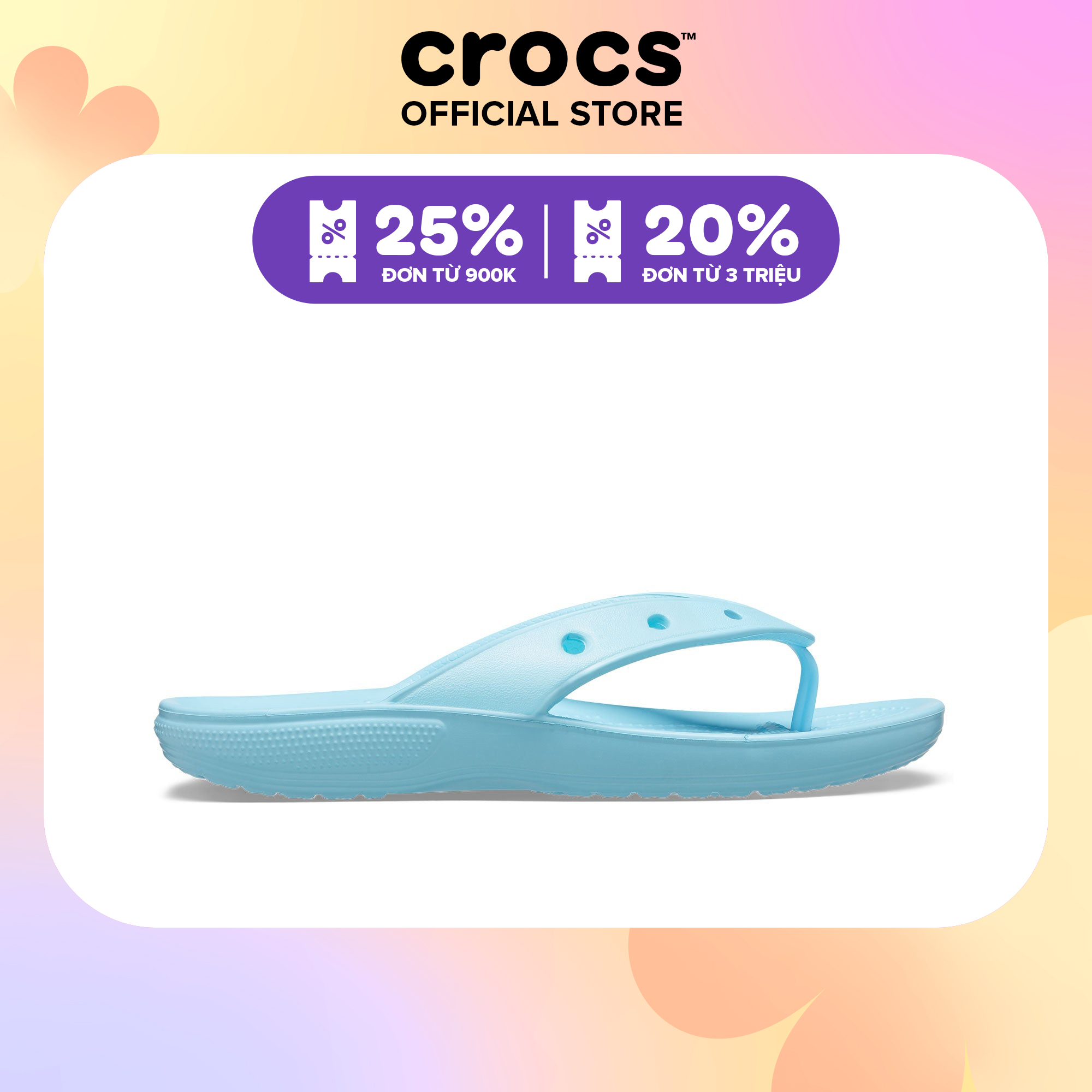Dép xỏ ngón Unisex Crocs Classic - 207713-411