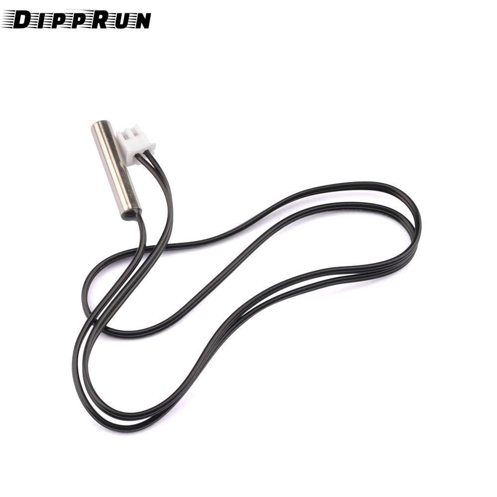 DIPPRUN 10k Temperature Sensor Probe Thermocouple Probe Cable Wire 0.5 Meter Waterproof Temp Sensor Probe, Stainless Steel 3950 Ntc Temp Sensor Probe