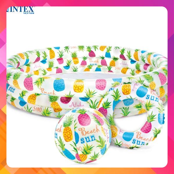 Bộ bể bơi 3 tiết cho bé 1m32 intex