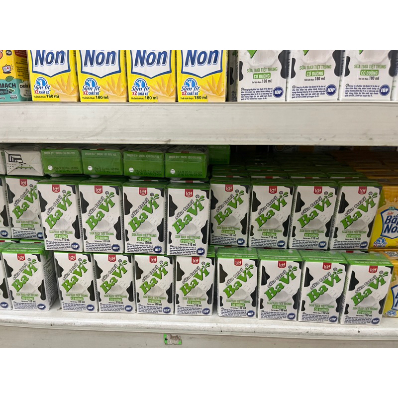 Sữa tươi Ba Vì 110ml 180ml (Lốc 4 hộp)