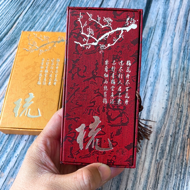 Hộp gấm dài đựng vòng cổ cao cấp - hộp đựng vòng phong thủy giá sỉ