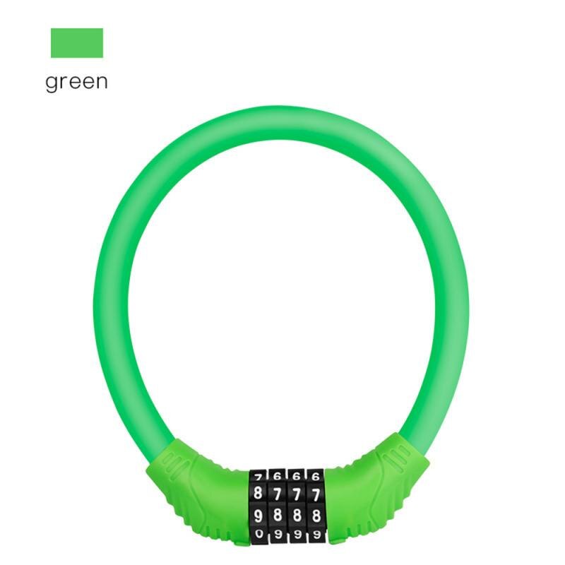 Bike Essories Bicycle Bike Lock Anti-Theft Password MTB Road Bike Security Cable Locker Portable Combination Code Padlock