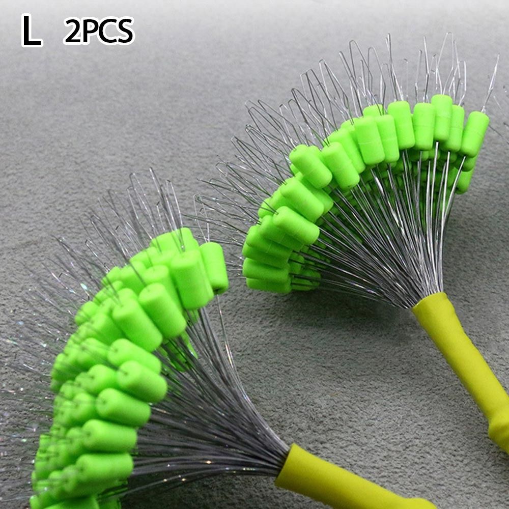WENKEN 200pcs Phụ kiện dây câu Nút chặn phao câu cá Dụng cụ câu cá Phao Đậu không gian Bền Mềm Hạt cao su Hồ sông biển