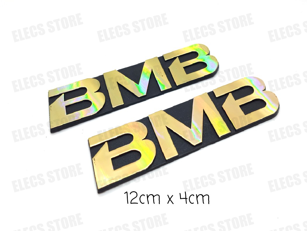 Bộ 2 tem loa, nhãn mác dán thùng loa, thùng sub bmb