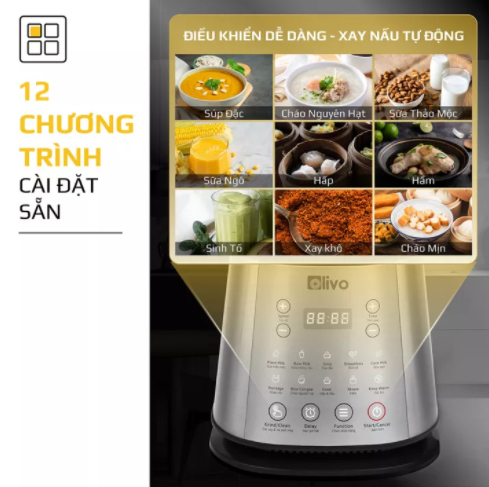 Máy Làm Sữa Hạt Olivo X20 Plus Mỹ