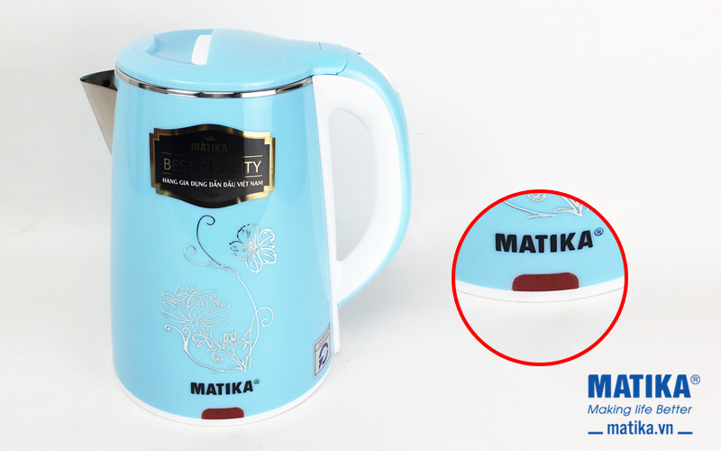 ẤM ĐUN NƯỚC SIÊU TỐC 2 LỚP MATIKA MTK-20 2.0 LÍT