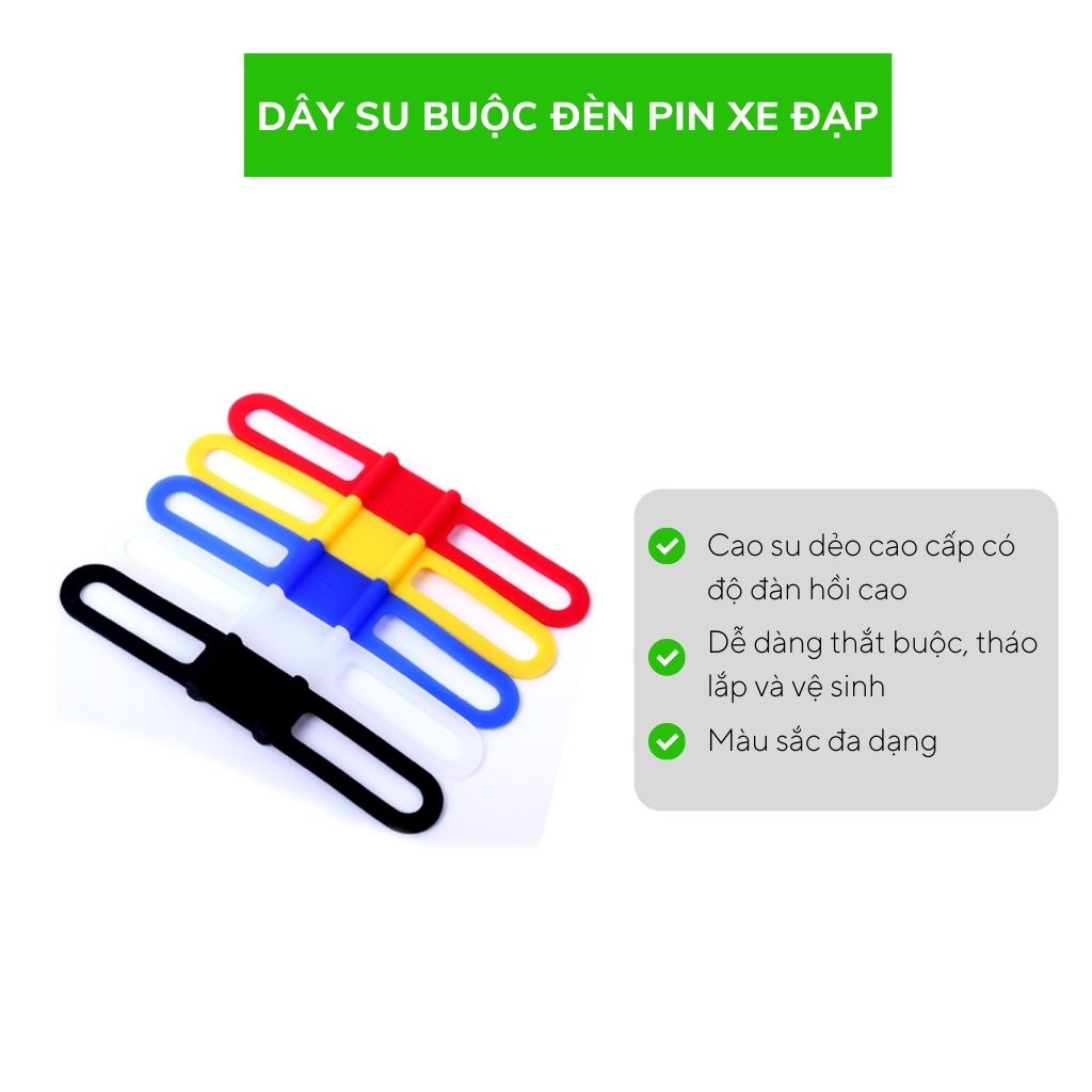 Dây su buộc đèn pin xe đạp