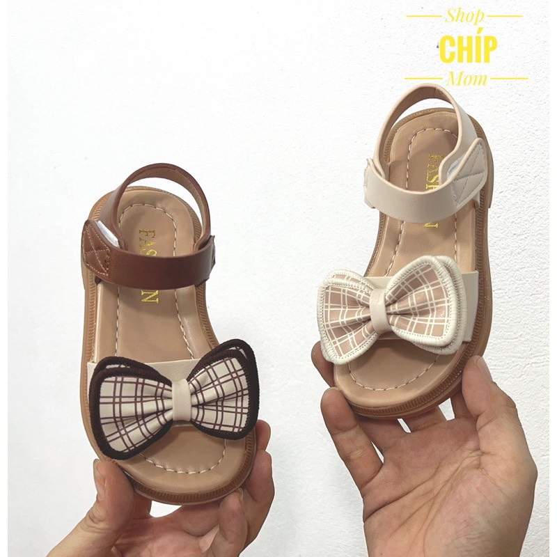 sandal nơ dễ thương cho bé gái