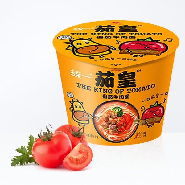 Uni President King Of Tomato Cup Noodles 120g 统一茄皇番茄鸡蛋面牛肉面 Lazada Singapore 7602