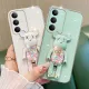 New Phone case Realme C71 C75 C75X Back cover Soft Electroplated Quicksand Hourglass Pellet KWAS Bear silicone shockproof Protector Smooth For Realme C75 C75X C71 case. 