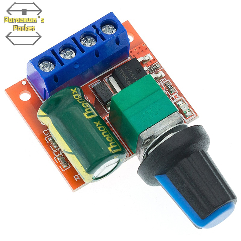 Von mini 5a 90 wát pwm dc tốc độ động cơ điều khiển mô-đun dc-dc 5v-35v điều chỉnh điều chỉnh kiểm soát đốc chuyển đổi led dimmer