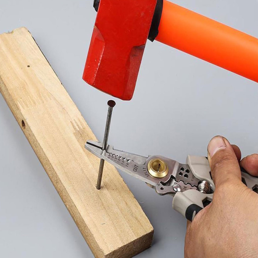 Kìm tuốt dây điện đa năng 7 inch, công cụ đặc biệt thợ điện để cắt dây cáp, kéo, ép, vặn ốc