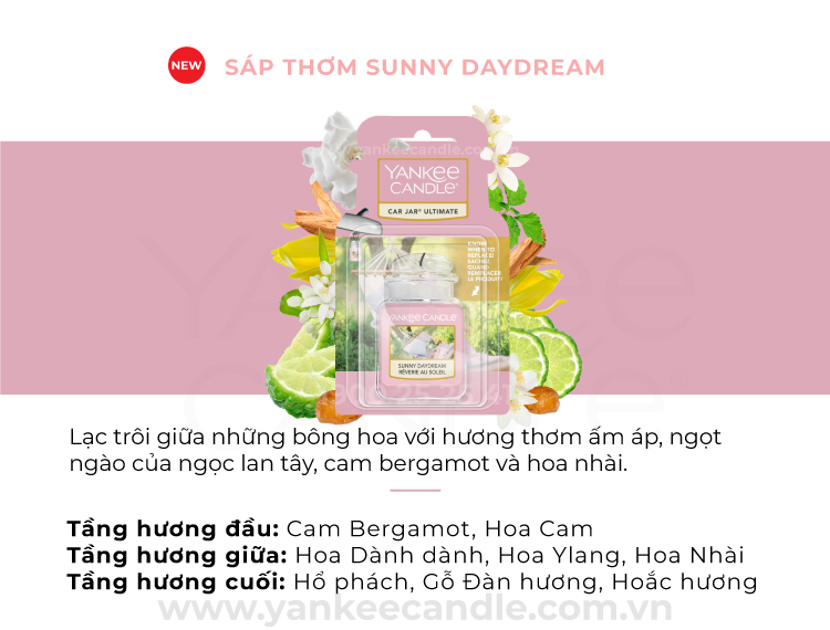 Sáp thơm xe Yankee Candle (nhiều mùi)