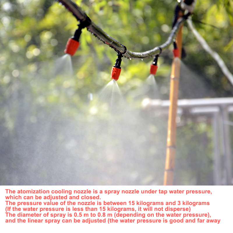 ZUOGUAN Automatic flower watering atomization micro-spray micro-mist agricultural sprayer watering spray cooling dust removal garden irrigation system