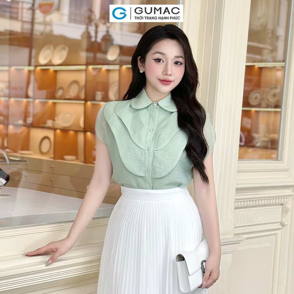 [SALE MẠNH |Voucher 8-12%] Áo kiểu rã tầng thời trang GUMAC AE04037