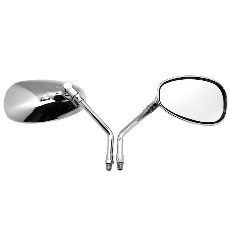 Universal 10mm motorcycle rearview chrome rear view mirrors for honda shadow 1100 750 vtx 1300 1800 vtx1300 vtx1800 r/s/t/c