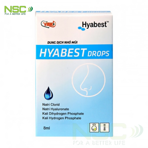 Dung dịch nhỏ mũi HYABEST 8ml (Dùng được cho trẻ em) (Date 27/01/2023)
