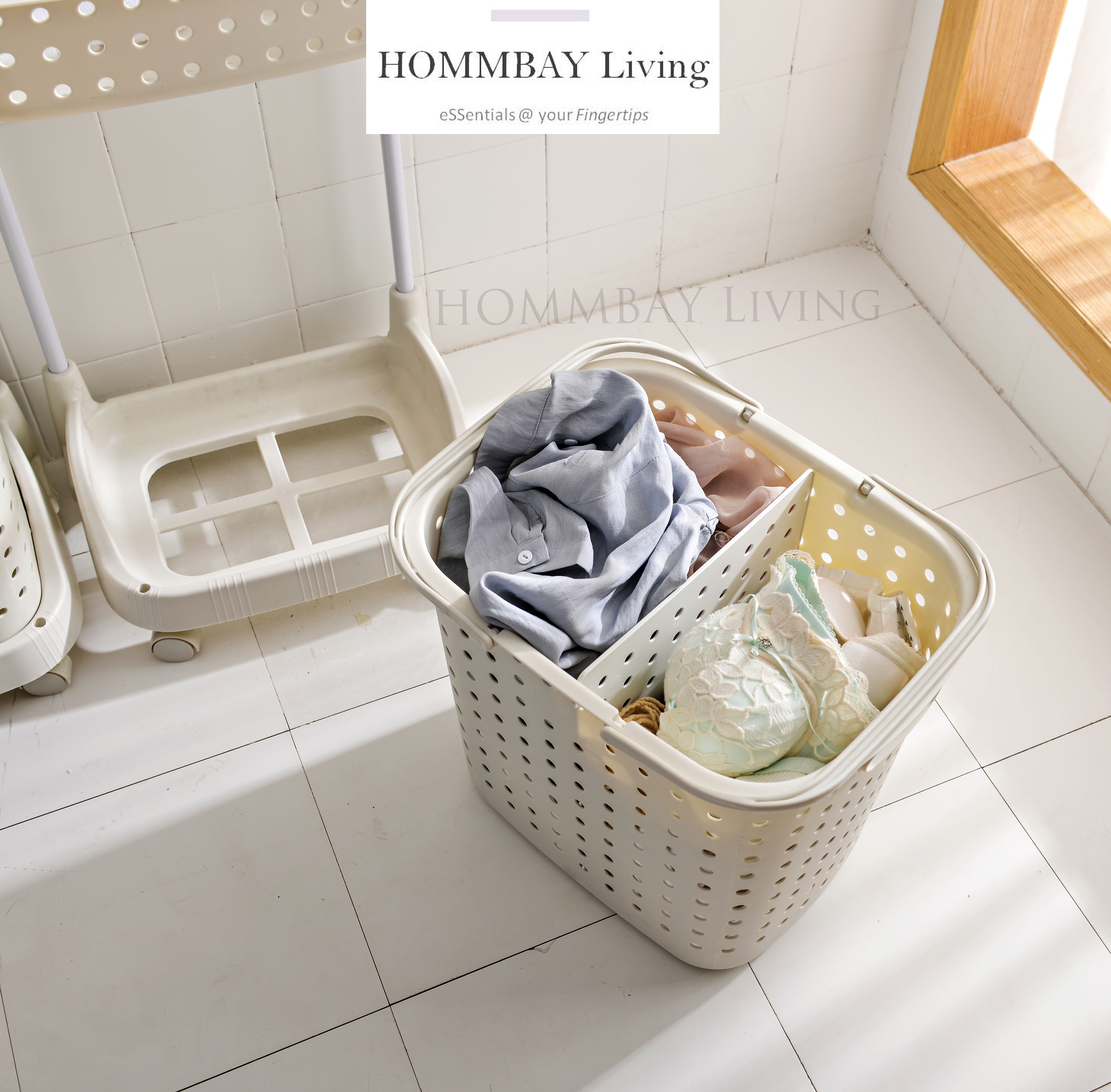 bathroom laundry basket