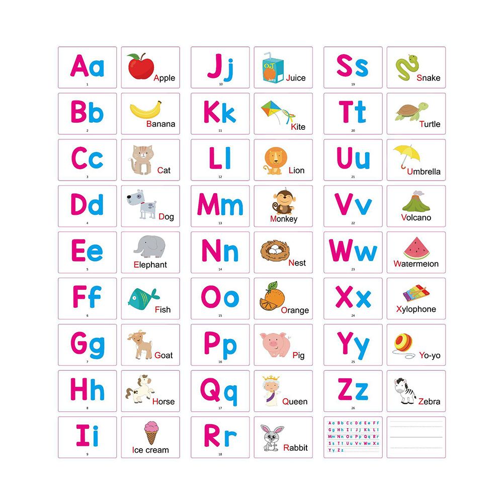 YOYODAN Preschooler Alphabet English Learning Animals Math Flash Cards Memory Training Learning Cards Educational Toy