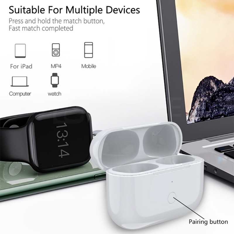 For AirPod Pro Replacement Wireless Charging Case Earphone 660 MAh Charger Case Support Wireless Charging