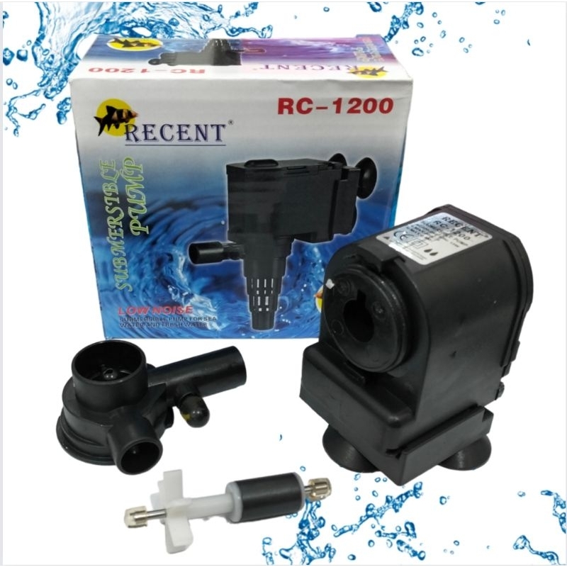 RECENT RC 1200A Pompa Aquarium Aquascape