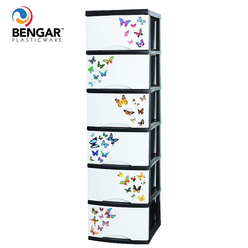 plastic drawer organizer plastic clothes drawer clothes organizer butterfly sticker