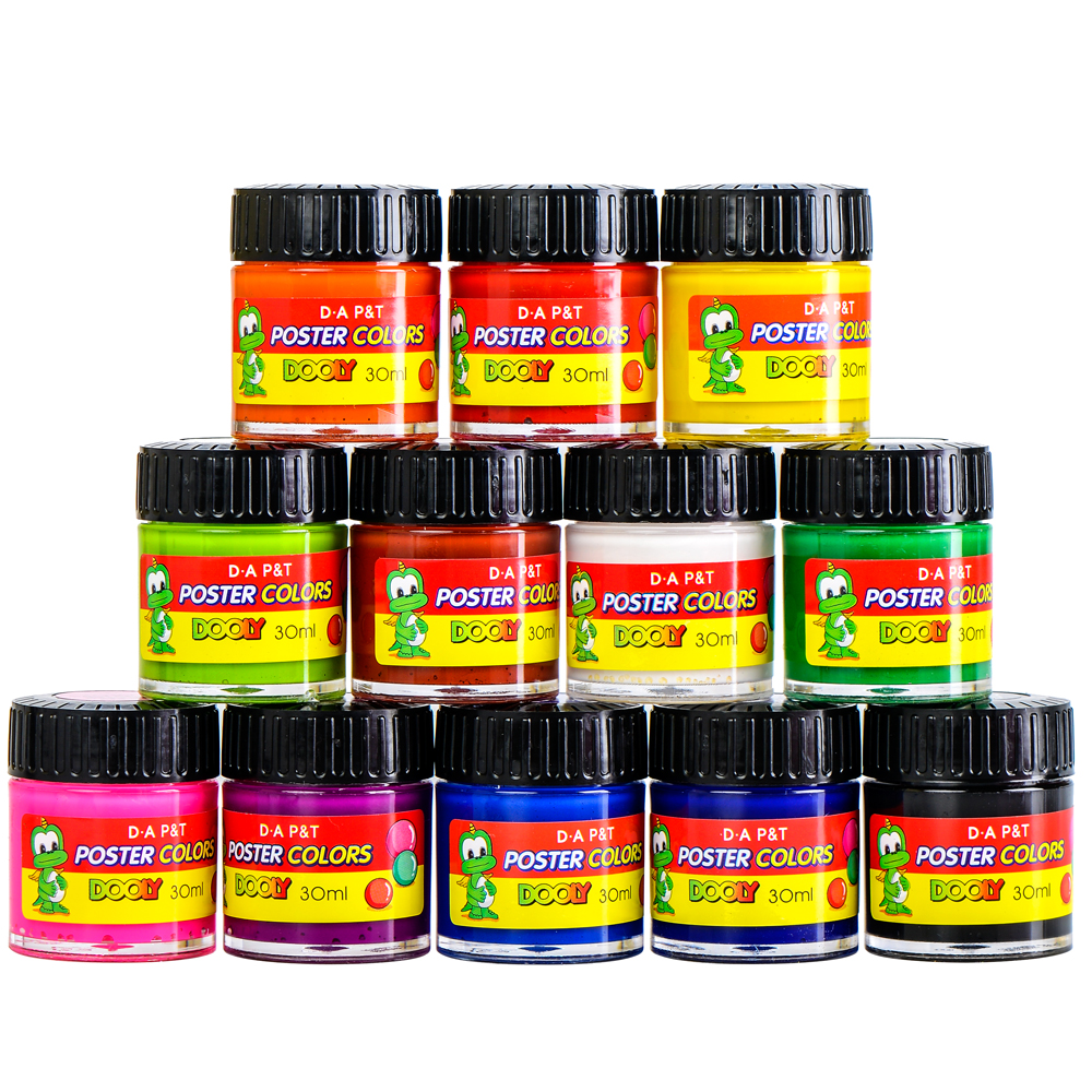 Hộp 12 màu nước Dooly Poster D.A 30ml