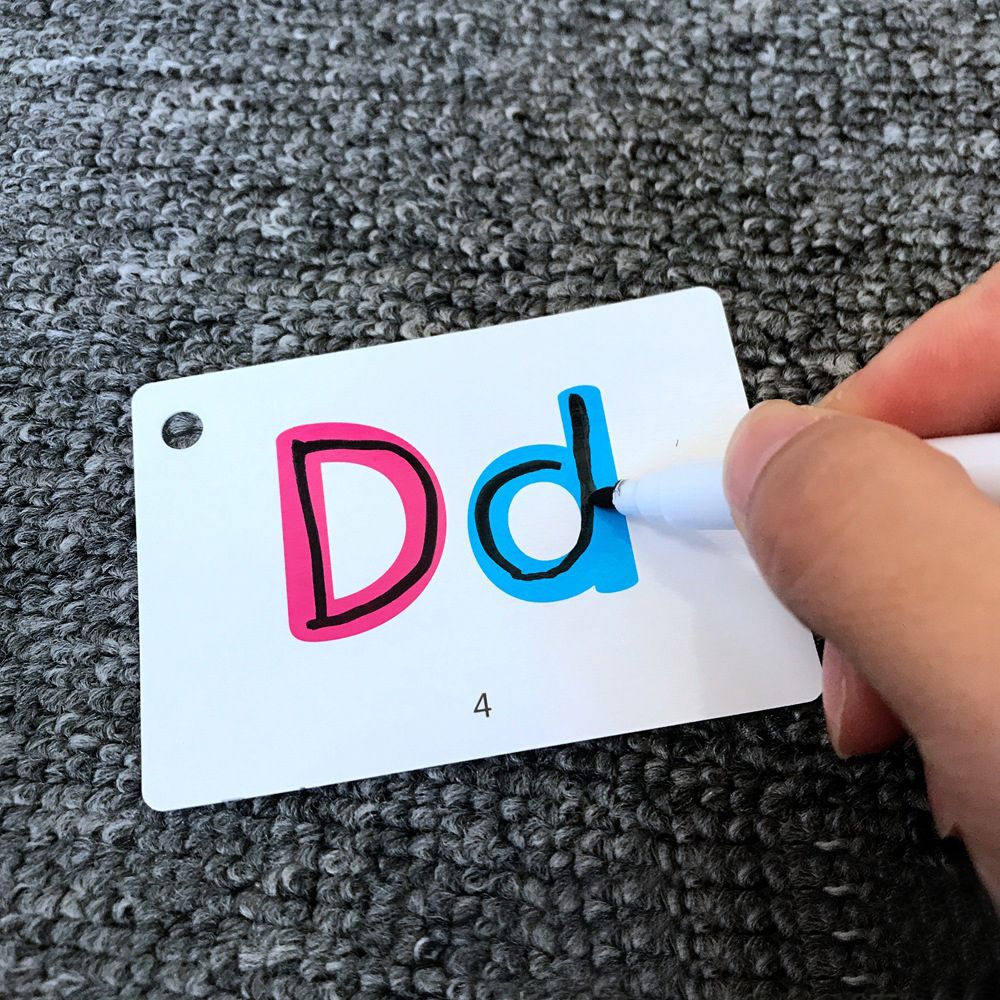 YOYODAN Preschooler Alphabet English Learning Animals Math Flash Cards Memory Training Learning Cards Educational Toy