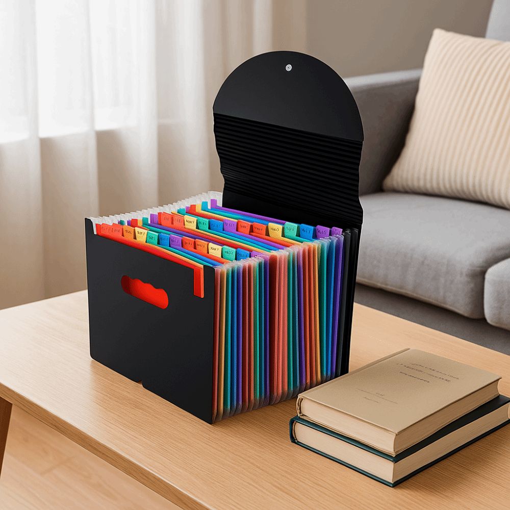 Portable Waterproof A4 File Folder Large Capacity Partition Layer ...