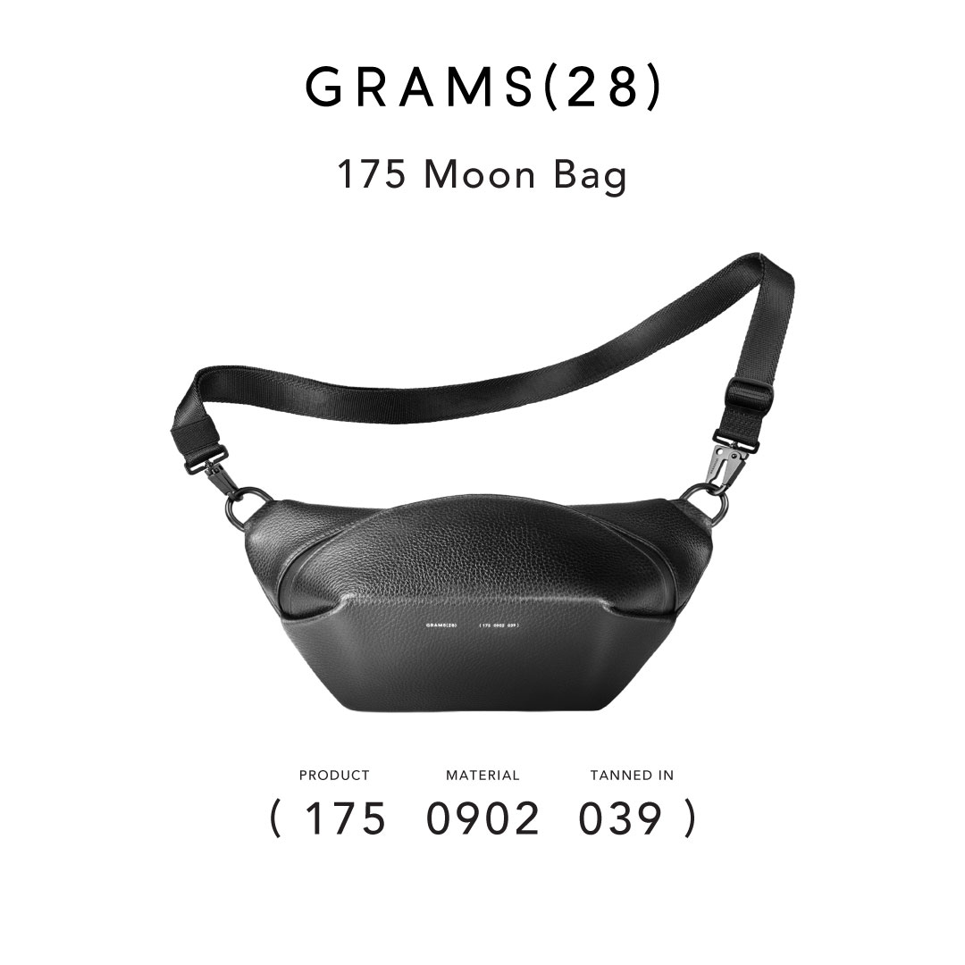 Grams(28) 175 Moon Bag - Pebbled Black | Lazada Singapore