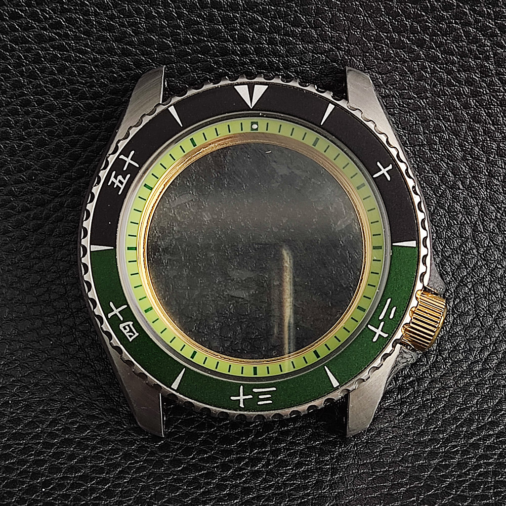 Nh35 trường hợp 40mm skx007 trường hợp đồng hồ chất lượng cao sửa đổi trường hợp sapphire kính không thấm nước cho nh35 phong trào đồng hồ phụ tùng thay th